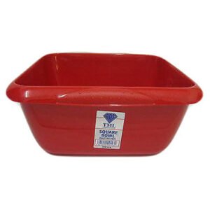 Square Washing Up Bowl Red - Image 2