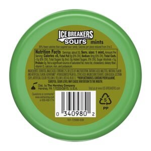 Ice Breakers Sours Sugar Free Mints, Watermelon, Green Apple, Tangerine - Pack of 8 - Image 7