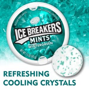 Ice Breakers Sugar Free Mints, Wintergreen – Pack of 8 - Image 3