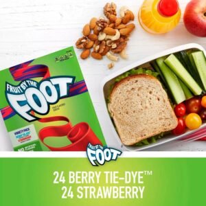 Fruit By The Foot Snacks, Berry Tie-Dye and Strawberry Variety Pack - 48 Ct - Image 2