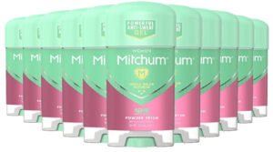 Mitchum Women Gel Antiperspirant Deodorant, Powder Fresh – 2.25 Oz – 12 Pack