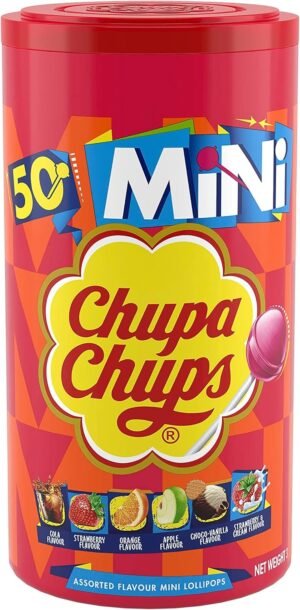 Chupa Chups Best of Mini Tube Small Lollipops, 50 Count - Image 6